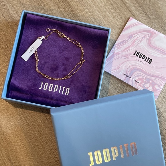 [Joopita] 14K Vermeil Duo Gold Chain Bracelet - Picture 7 of 8